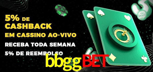 Promoções do cassino ao Vivo bbggbet
