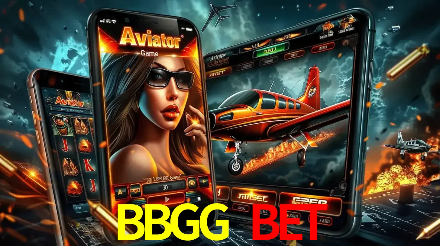 O popular jogo de apostas Aviator exibido em vários celulares e tablets, mostrando a interface emocionante e a ação de voo disponíveis para jogar agora no BBGG BET.